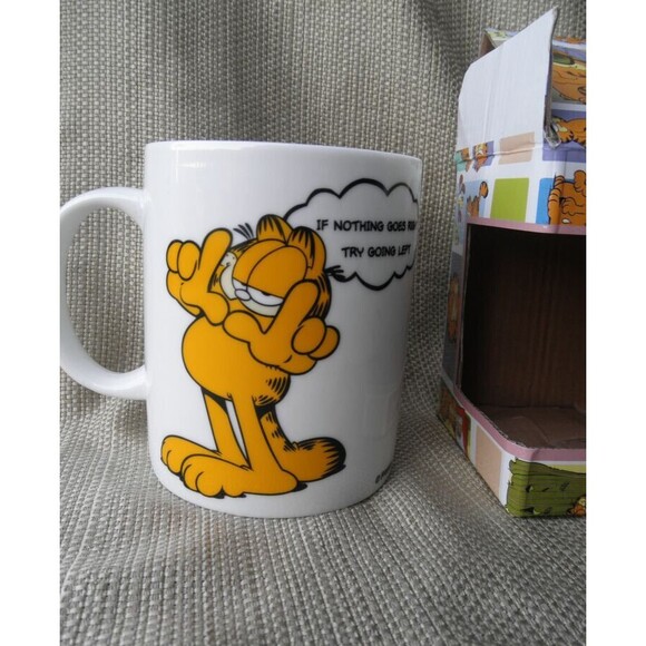 NEW by PAWS, RARE GARFIELD CERAMIC MUG 14 OUNCES, COFFEE, TEA, HOT OR COLD. - Picture 5 of 12